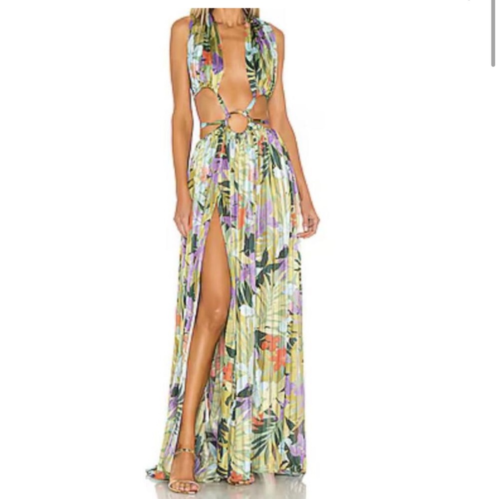 Bronx and Banco Multicolor Floral Maxi Dress